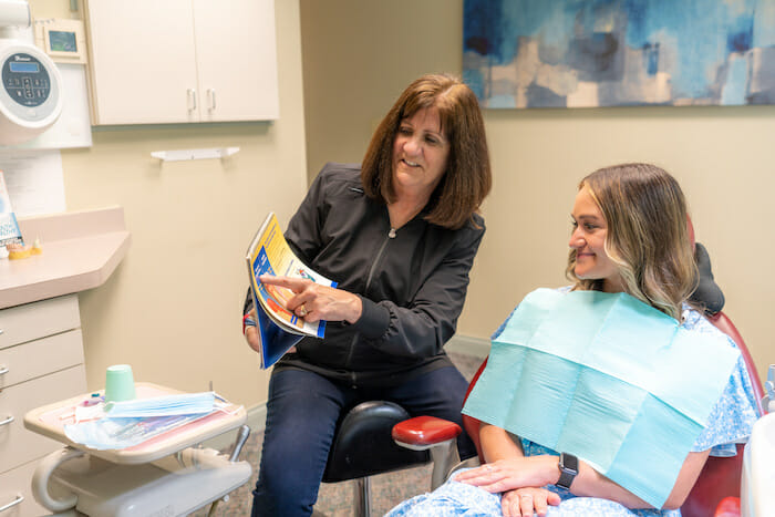 dental hygiene exam at creekside