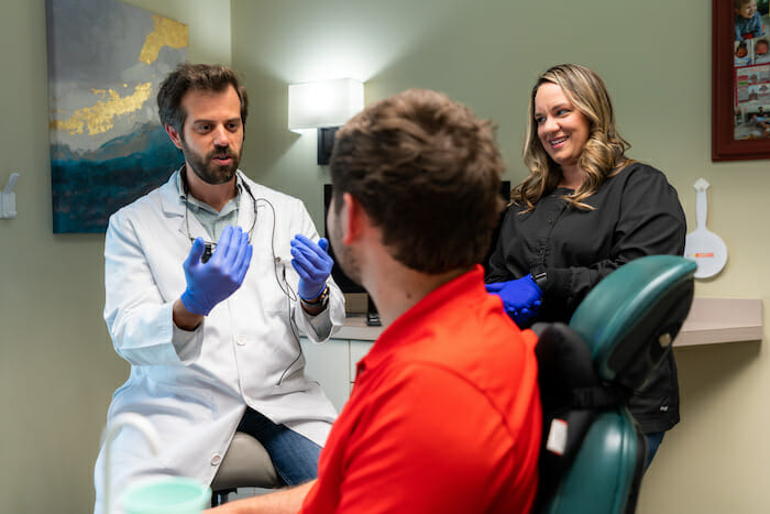 oral cancer exam at creekside with dr. leffler