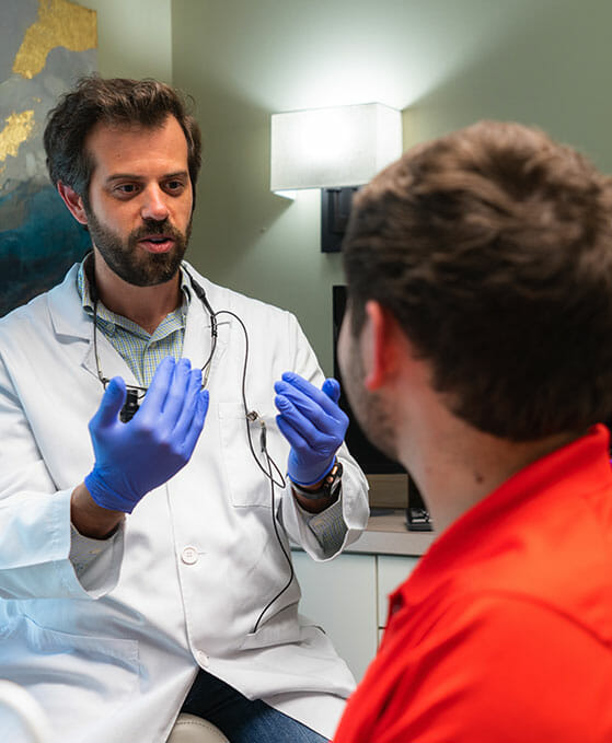 dentist and patient